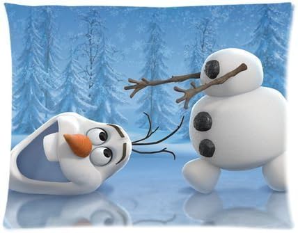 Disney Movie 3D Cartoon Frozen Cute Olaf Custom Picture Pillow Cases 20x26 (one side)