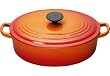 Le Creuset Enameled Cast-Iron 3-1/2-Quart Oval Wide French Oven, Flame