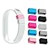Flex 2 Secure Holder, 6 Colours Silicone Bands Fasteners Clasp for Fitbit Flex 2 Wristbands, Fix the Tracker Fall Off Problem