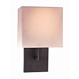 George Kovacs Bronze Linen Shade 11 1/2 High Wall Sconce