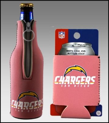 SET OF 2 SAN DIEGO CHARGERS PINK WOMENS KOOZIE COOZIE