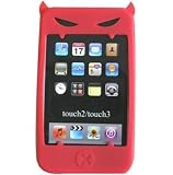 DEVIL SILICONE CASE COVER FOR APPLE IPOD TOUCH 2G & 3G in (Red)