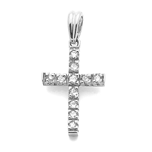 14k Gold Bautizo Three Tone Gold Charm 0 8