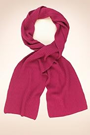 Ribbed Knitted Scarf with Cashmere