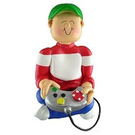 Ornament Central Male Video Game Player