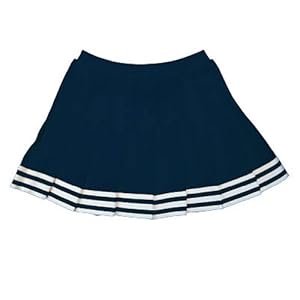 In Stock Elastic Waist Knife Pleat Skirt, AL, Navy Blue