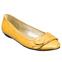 Women's Xhilaration&reg; Suzette Button Flats - Mustard