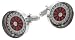 Absolute fun silver plated roulette cufflinks with moving balls with presentation box