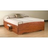 Best Deal Cherry Queen Platform Storage Bed (6-drawers)