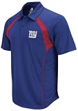 NFL Men's New York Giants End Zone Trainer Polo (Blue, Medium)