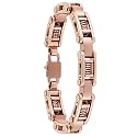 Stainless Steel Men's Invicta Elements Spiral Rose Bracelet