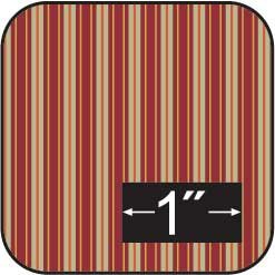 Victorian Raven Stripe Cotton Fabric -for Dollhouse Miniatures