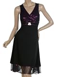 Ever Pretty New Fab Purple  Black V-neck Empire Line Cocktail Dress 02236