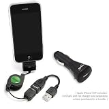BoxWave Apple iPhone 3G miniSync - Car Charger Bundle with iPhone Charging Adapter (USB (White))
