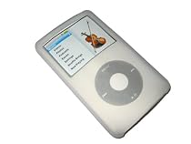 CLEAR Silicone Skin/Case for iPod Classic 80gb with Free Screen Protector & Lanyard