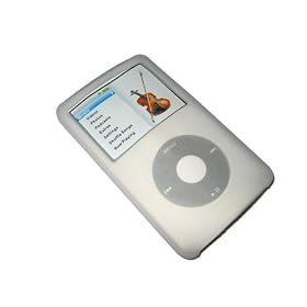 CLEAR Silicone Skin Case for iPod Classic 80gb & 120gb + Screen Protector & Lanyard