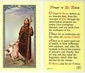 St. Rocco Prayer Holy Card (800-169) - 10 pack