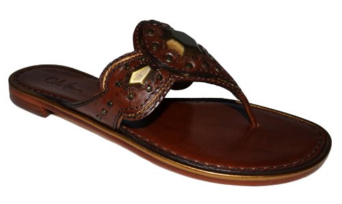 Cole Haan Sandals Cole Haan Jules Women's Leather Metal Ornamentation Flat Thong Sandal Shoe (8...