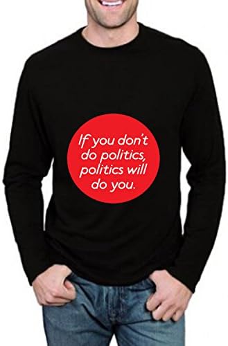 VIPxmax Funny Sayings Slogans Moisture Round Workwear Long Sleeve Mens T-shirt Size S
