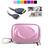 Camera Case for Sony Bloggie MHS-TS20 Full HD Touch Camera + Screen Protector + HDMI Mini Cable for Sony Bloggie (Purple)