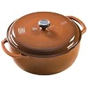 Lodge Enameled Cast-Iron 6-Quart Dutch Oven, Cafe