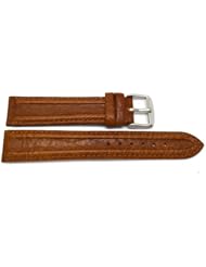 20MM XL BROWN DISTRESSED TUNNELED GENUINE LEATHER BAND FITS SWISS ARMY WENGER