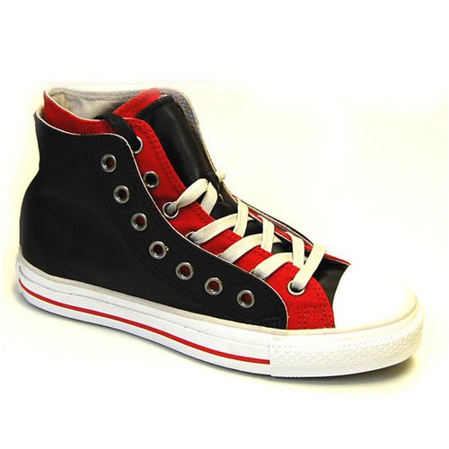 Buy Converse Mens Leather Double Upper Hi Top Sneaker by Converse