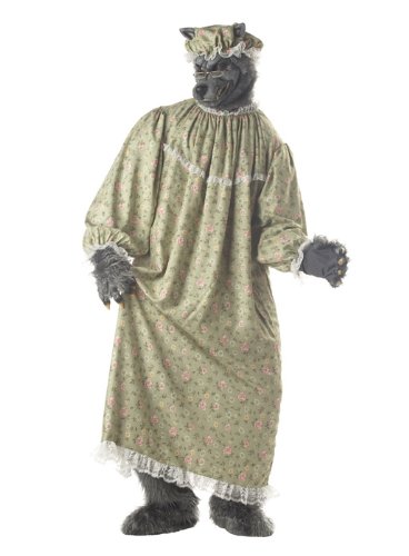 Adult STD- Wolf Granny Costume (No Glasses)  