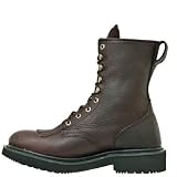 Men's Dan Post Round Toe Leather Comfortable Lace-Up Casual Work Boots