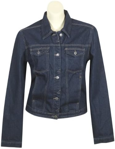 Plus Size Blue Denim Jacket --Size: 1x Color: Dark Blue