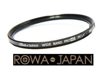 ROWAの新型 薄枠MC UVレンズ保護フィルター(径：55mm)