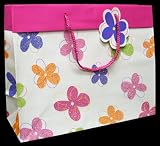 Glitter Flower Large Gift Bags - Set of 3