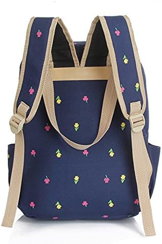 Jonesport Causal Style Lightweight Canvas Backpacks School Backpack Canvas Black