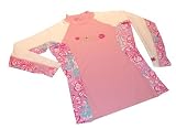 Anti-UV Rash Guard LS Pink/White Floral Ladies-LG