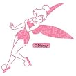 Tinkerbell (Pink Glitter) 5.2" x 5" Decal - Die Cutz