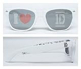 One Direction White I Heart 1D Sunglasses