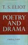 Poetry and drama