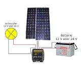 Solar Komplettanlage - autarke Lichtl�sung 12V-10Wp