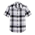 Boys' Shaun White for Target&reg; Short-Sleeve Digital Plaid Woven - Dove