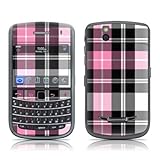 Pink Plaid Design Skin Decal Sticker for Blackberry Bold 9650 Cell Phone