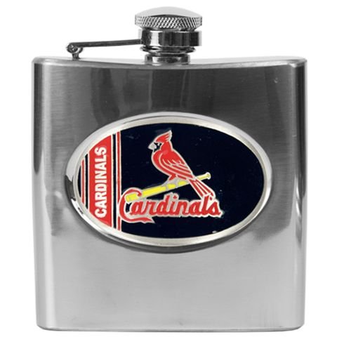 Saint Louis Cardinals St. Stainless Steel Hip Flask