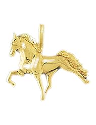 CleverEves 14K Gold Pendant 3-D Horse 7 - Gram(s)