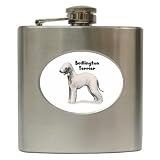 Bedlington Terrier Hip Flask (6 oz)