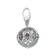14K White Gold Amethyst, Pink Tourmaline and Blue Topaz Charm/Pendant