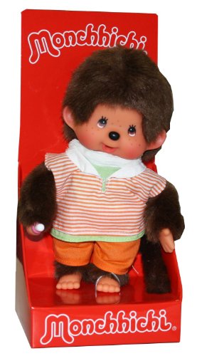 Sekiguchi 222960 - Monchhichi Junge im orangem Shirt Sekiguchi 222960 - Monchhichi Junge im orangem Shirt