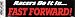 RACERS DO IT IN...FAST FORWARD! decal bumper sticker