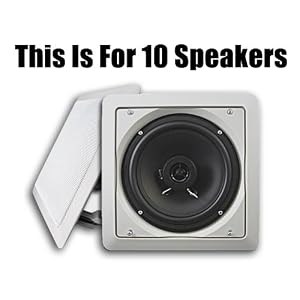 10 Acoustic Audio LC265i10PKG In Wall Home Theater Surround Speakers