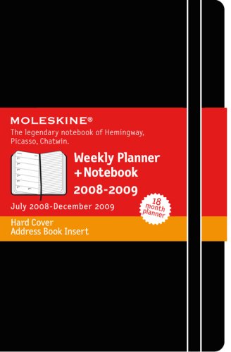 Moleskine Weekly Notebook 18 Month Hard Black Cover Large: 18 Months (Moleskine 18 Month Diaries)