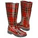 Sperry Top-Sider Women's Pelican Waterproof Boot,Red Plaid,9 M