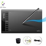 XP-PEN Star03 10x6'' Graphics&nbsp;Drawing Tablet Digital Pen Tablet Battery-free Stylus Passive&nbsp;Pen&nbsp;with 8 Hot Keys (Black)